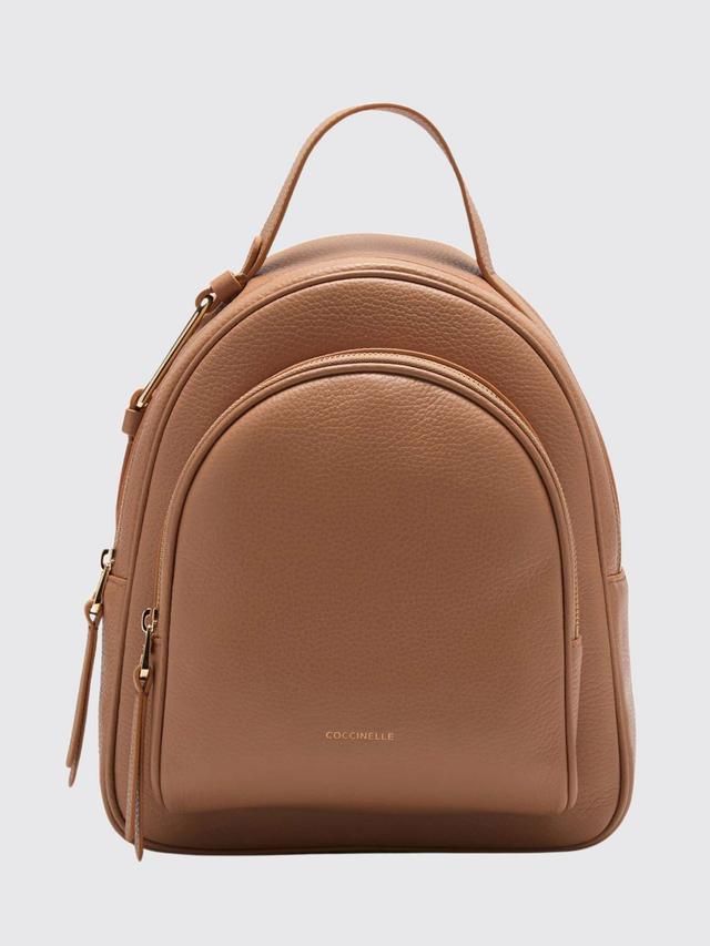 Backpack COCCINELLE Woman color Camel
