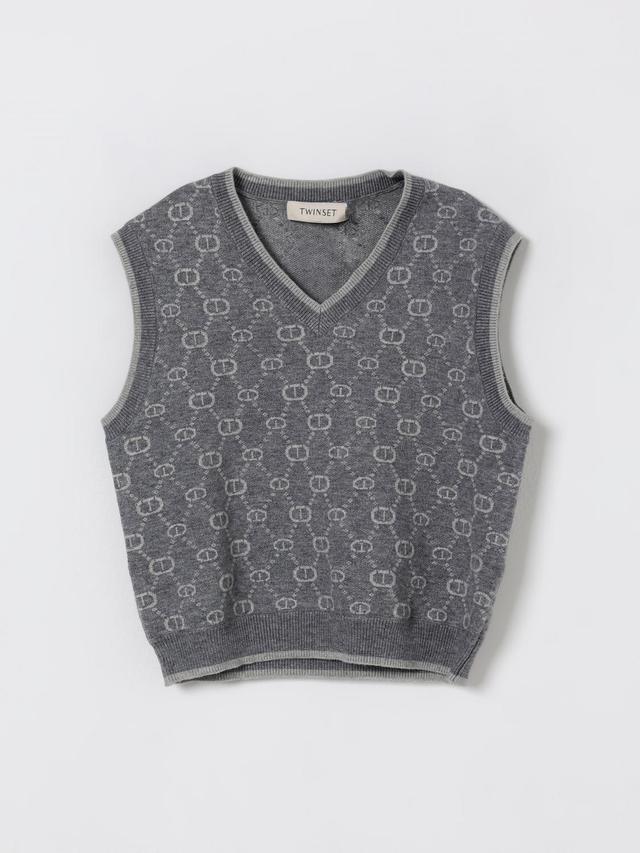 Vestcoat TWINSET Kids color Grey