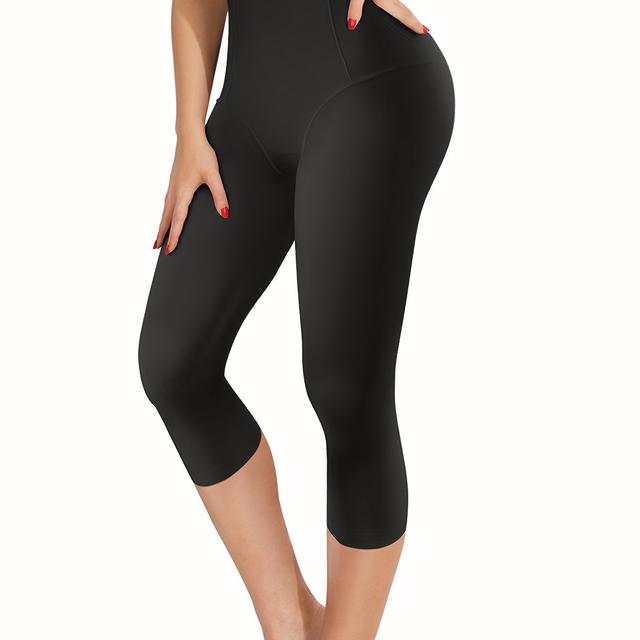 TEMU Junlan Damen High-Waist Bauchkontroll-Yoga-Leggings mit Po-Lift – Nahtlose Bodyshaper-Slimmer mit Oberschenkel, Undurchsichtige Vollabdeckung für Gym, Workout, Postpartum & Casual – (Handwäsche)