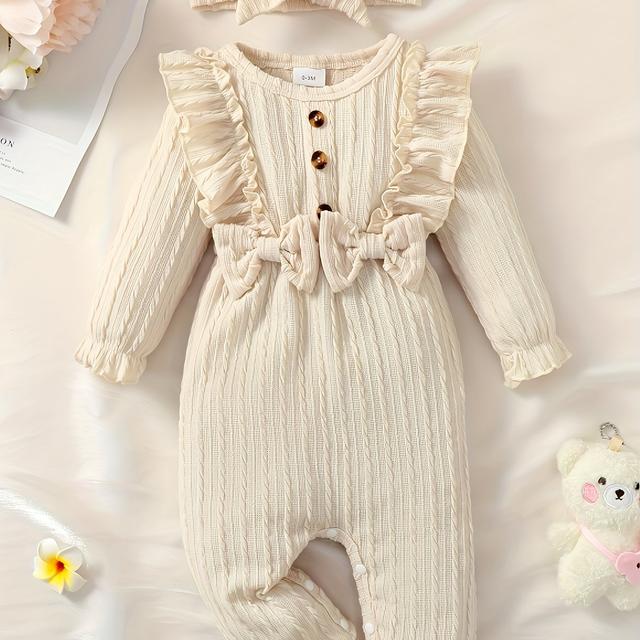 TEMU European And American Export -border Infant And Toddler Clothing Girls Long Sleeve Anti-strip High Elastic Fabric Girls Body Suit Ha Shirt Spring And Autumn
