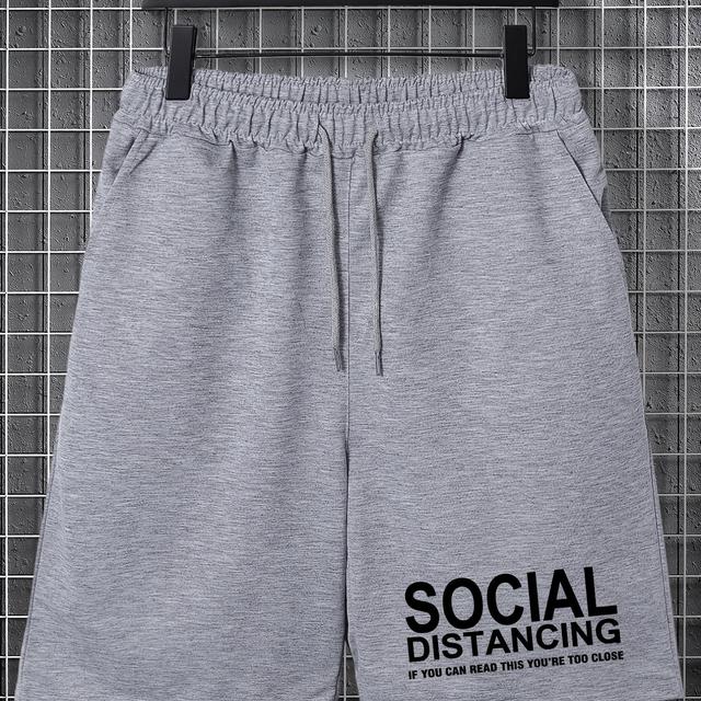 TEMU Large Shorts Men's Loose And Fattening Summer Casual Pants Fat Men Sports Trend Wear Five-point Pants, Plus Size