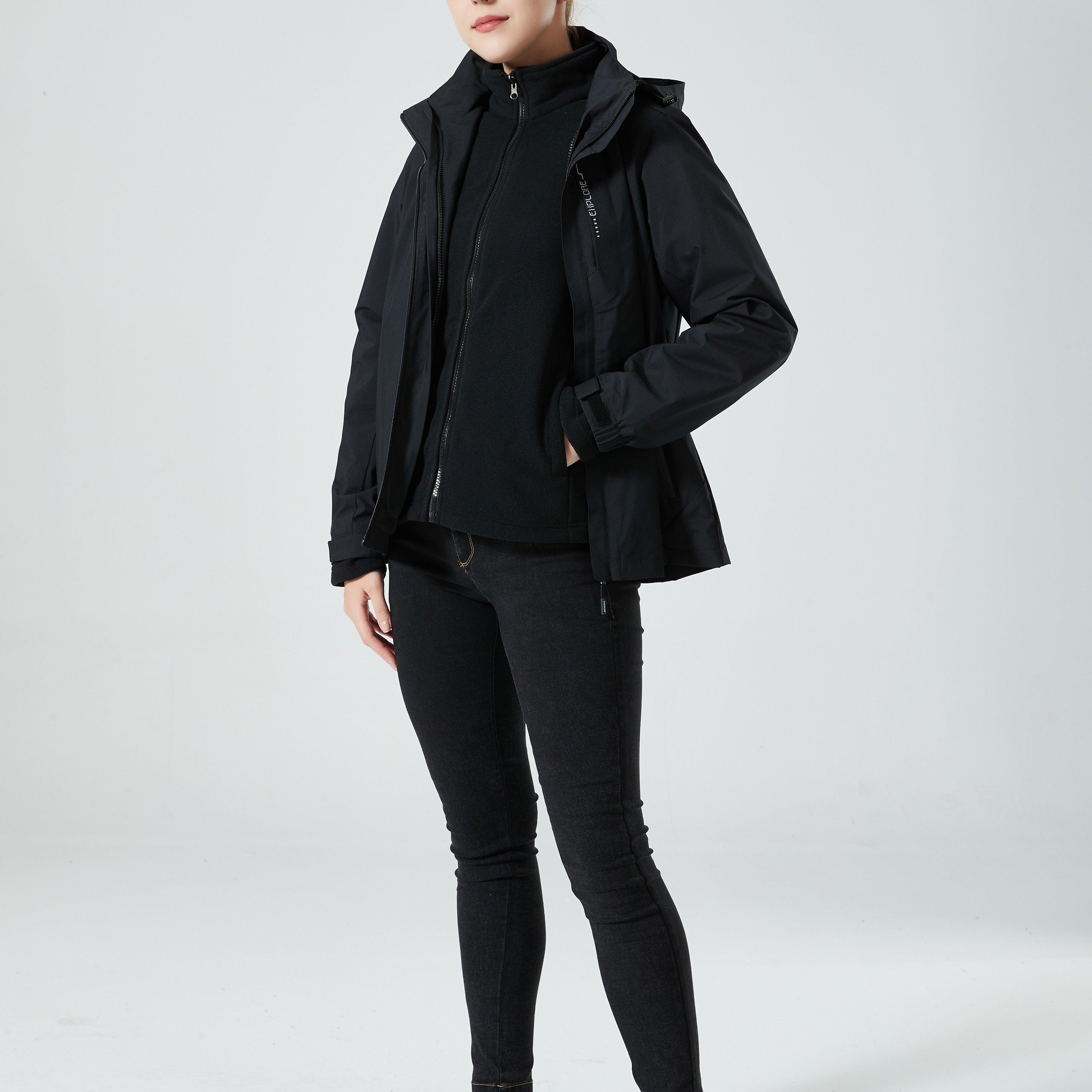 TEMU Winter Outdoor Sports 2022 New Fleece Jacket Set, Warm And Windproof Women's