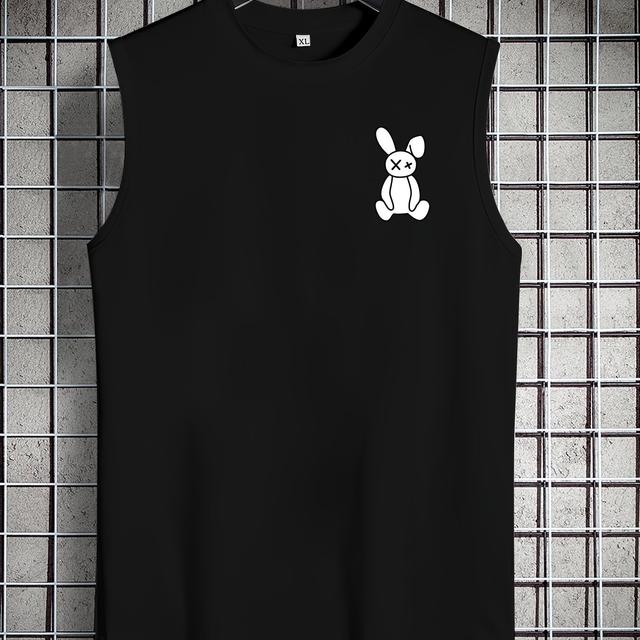 TEMU Nueva Camiseta sin de para Jóvenes, Oversized y Ancha, Chaleco Deportivo de Baloncesto para Hombre con Diseño de Estampado Moderno, Talla Grande