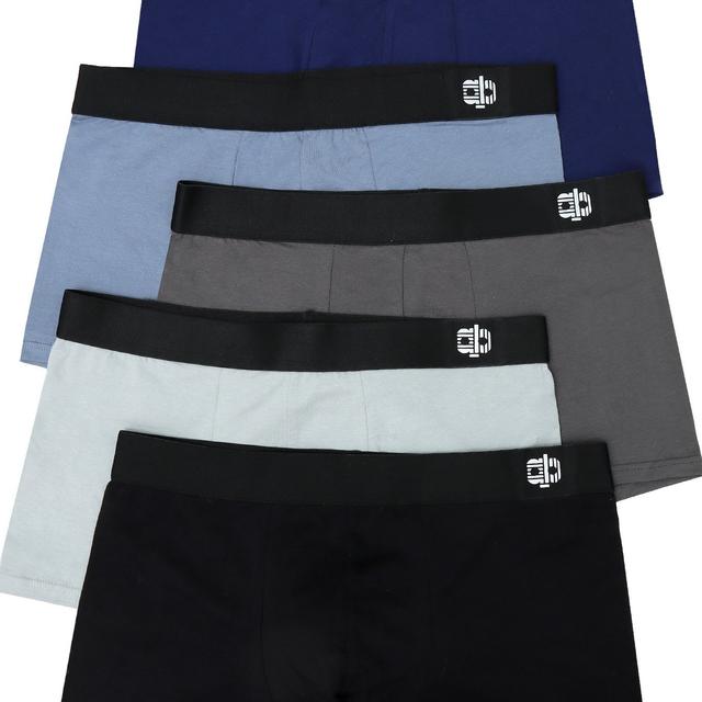 TEMU 5pcs Men's Boxer Briefs Underwear, Multicolor Set