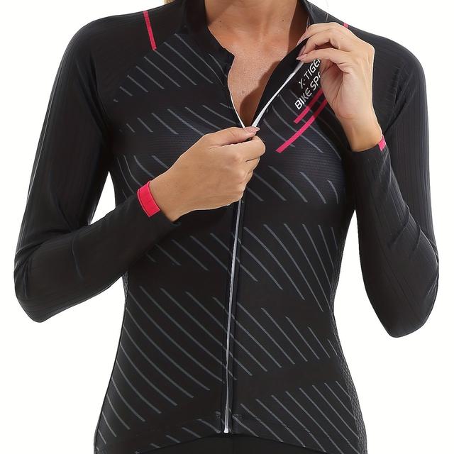 TEMU X-tiger Women's Cycling Jersey Long Sleeve Jackets Bicycle Race Clothing Quick Bike Sportswear High Quality Pro Mountain Bicycle Clothing