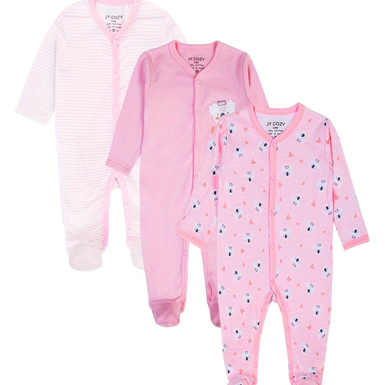 TEMU Conjunto de para Bebé Niña con Largos y Algodón, Ideal Para Exteriores