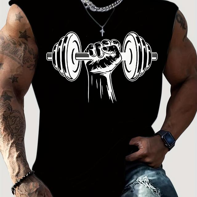 TEMU D'haltères, Débardeur de Pour Hommes, Chemises Manches Confortables Décontractées Pour L'été, Haut de Vêtements Pour Hommes