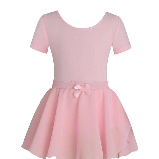 TEMU Body de Bailarina Princesa con Manga Corta y Falda de Chifón para Niña