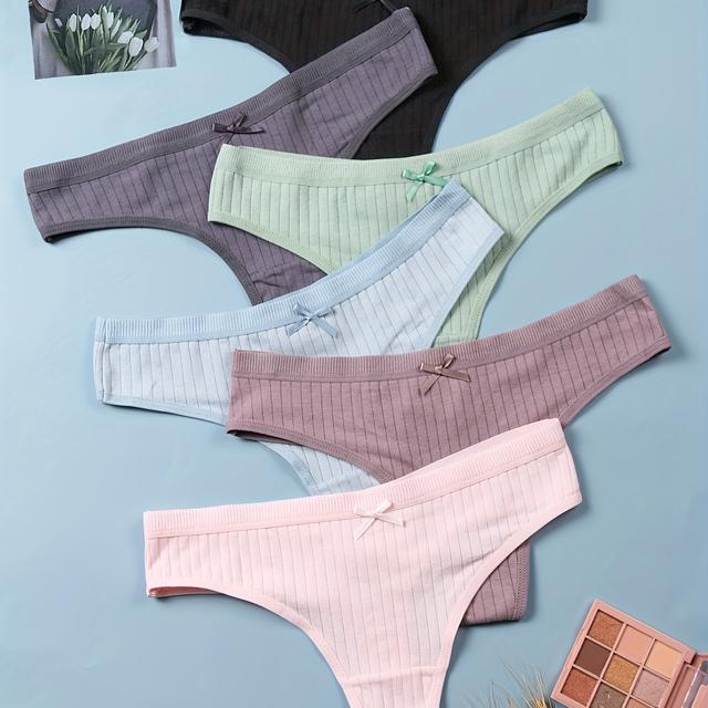 TEMU Ensemble de 6 culottes hipster respirantes à taille basse pour femmes.