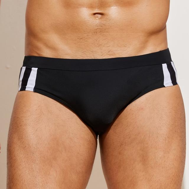 TEMU Men's Swim Briefs, Men's Swimwear, Quick-dry Swim Trunks Suitable For Pool And Beach