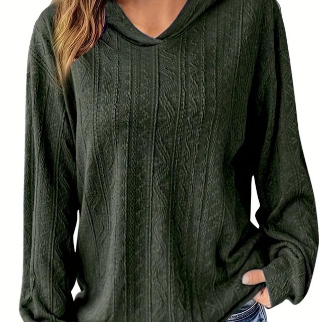 TEMU Sweats À Capuche de Sport Décontractés Pour Femmes, Sweat-shirt Surdimensionné À Manches Longues Et Épaules Tombantes, Hauts Pour Femmes