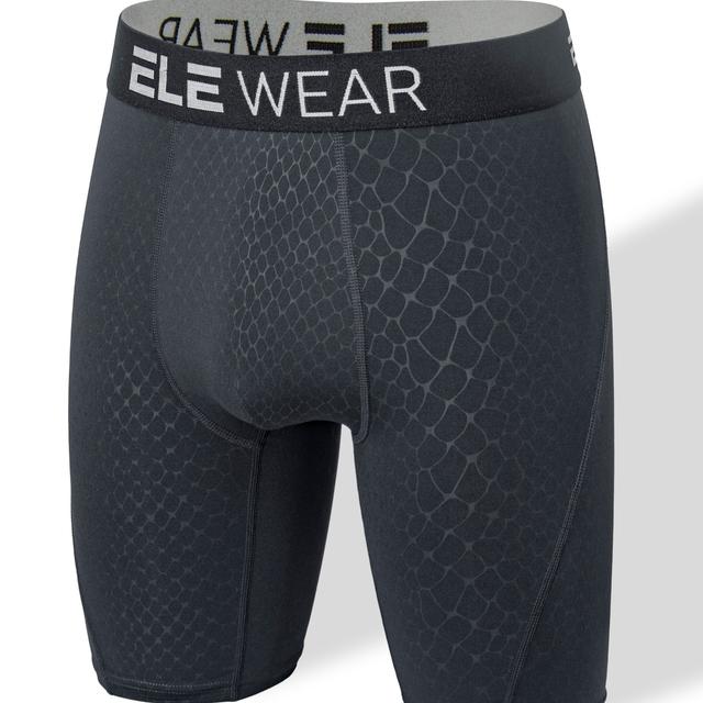 TEMU Men's Plus Size Long Leg Boxer Briefs Shorts, Breathable Comfy Moisture Wicking Quick Drying Stretchy Boxer Shorts, Sports Fitness Trunks For Running, Men's Underwear