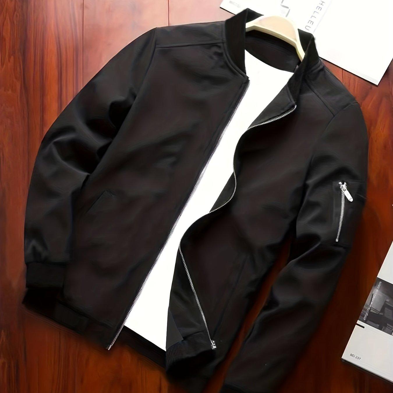 TEMU Men's Stylish Zipper Multi-pocket Jacket
