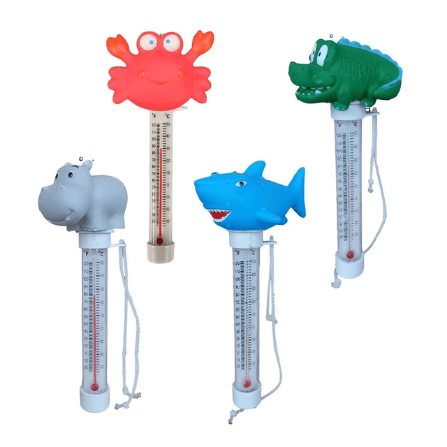 TEMU 2 Packs Floating Pool Thermometer, Large Size Easy Accurate Readings For Water Temperature, Resistant With String For Outdoor & Indoor Swimming Pools & Spas