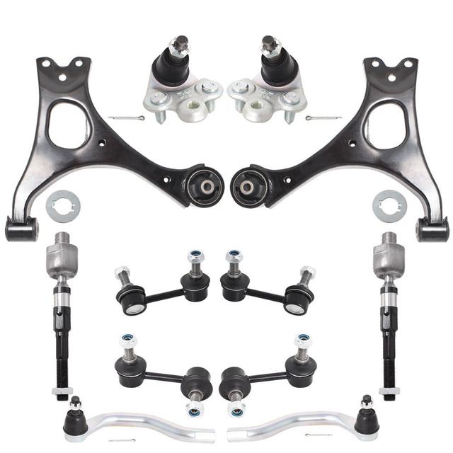 TEMU Kit de reemplazo de suspensión de brazo de control delantero izquierdo de 12 piezas con articulación de bola para Civic no Si 2006-2011