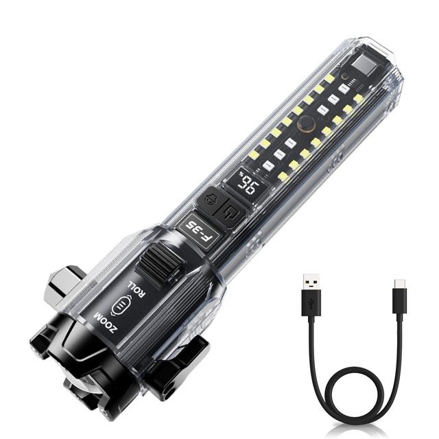 TEMU Multifuncional, Batería Recargable USB, Luz Potente para Camping, Senderismo, Pesca y Caza, de Emergencia, Accesorios de | Construcción , Recargable