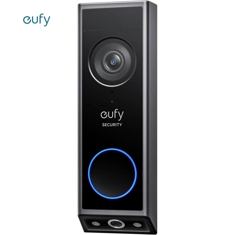 TEMU Video Doorbell Camera E340 (battery Powered), Dual Cameras With , 2k Full Hd And Color Night Vision, S380 Compatible, No Monthly Fee