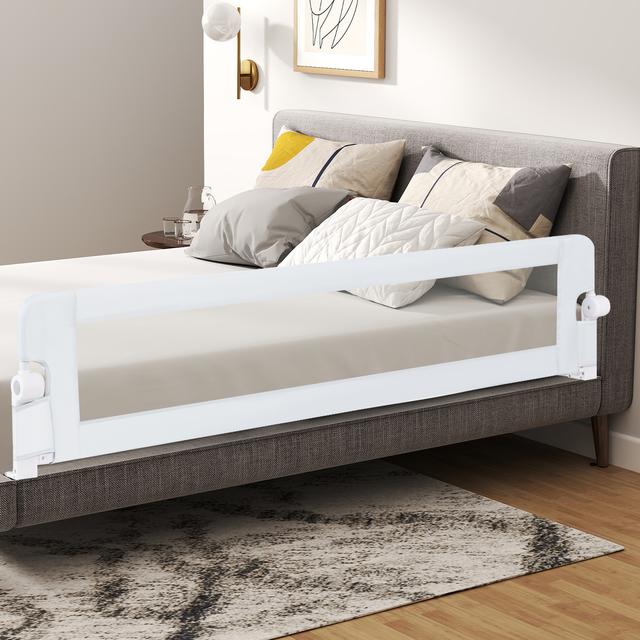 TEMU Costway 71" Toddler Foldable Bed Rail W/ Adjustable Safety Strap, Bedrail Guard