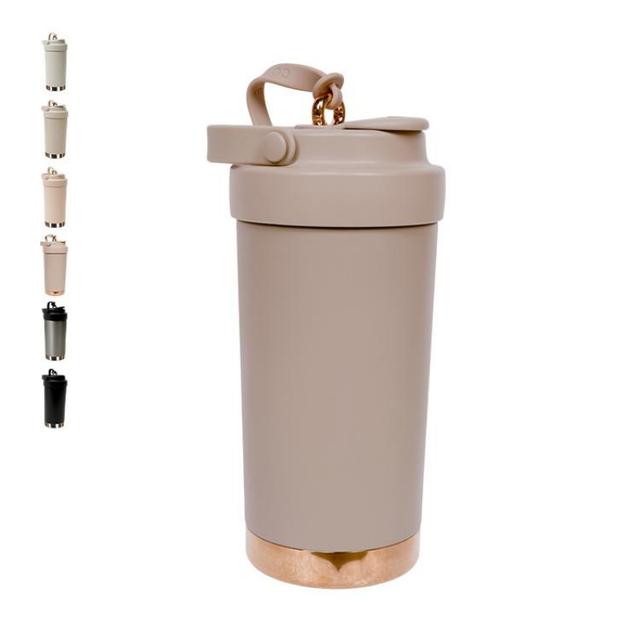 TEMU タンブラー セ ステンレス ストロー付き 500ml 二重構造 真空断熱 保冷 保温 蓋付き 魔法瓶 水筒 セタンブラー こぼれにくい 結露しにくい