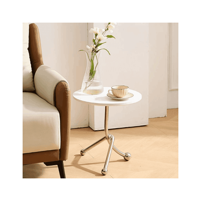 TEMU 원형 이동식 거실 사이드 테이블 40*51cm