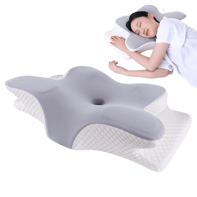 TEMU 룸시드 메모리폼 기능성 경추베개 목편한 수면 목베개 옆으로자는 베개 경추 지지 베개 옆잠베개 어깨를 편안하게 유지