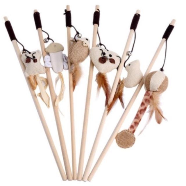 TEMU Varinha Divertida Gato 40CM Do Rato Acessórios Para Animais De Estimação