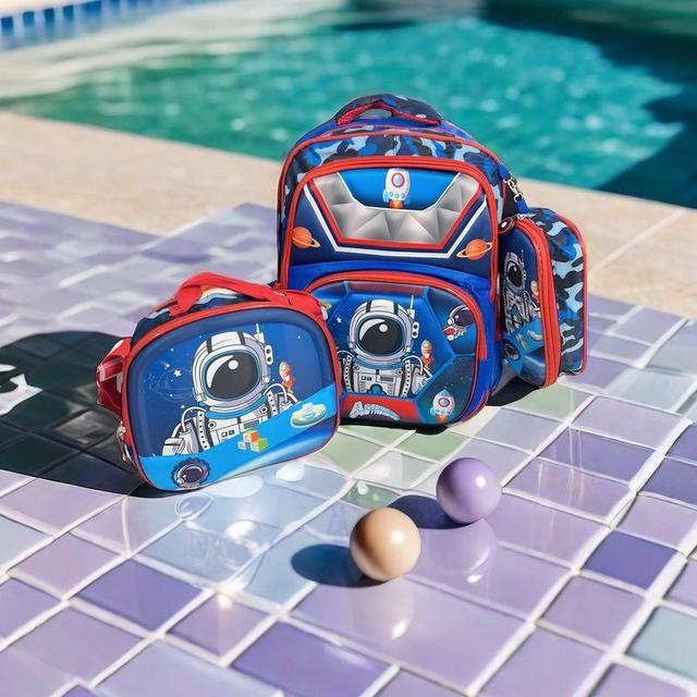 TEMU kit Mochila Escolar Com Lancheira Estojo Menina e Menino