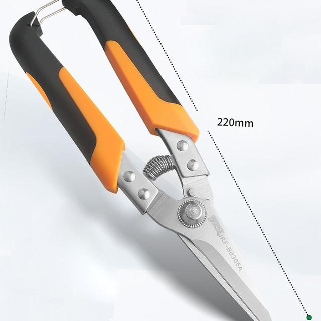 TEMU Professional Industrial Shears, Jrf Stainless Steel Scissors, Tin For Metal Sheet & Pvc Pipe Cutting