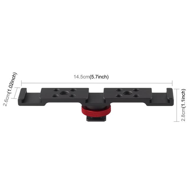 TEMU Puluz Three- Shoe Bracket Mount(black)