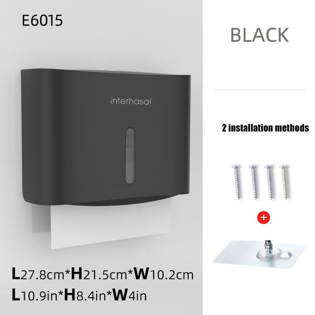 TEMU Wandmontierte Handtuchbox für Badezimmer und Toilette, stanzfreie Hotelküche, gewerbliche Trockenhandtuchbox