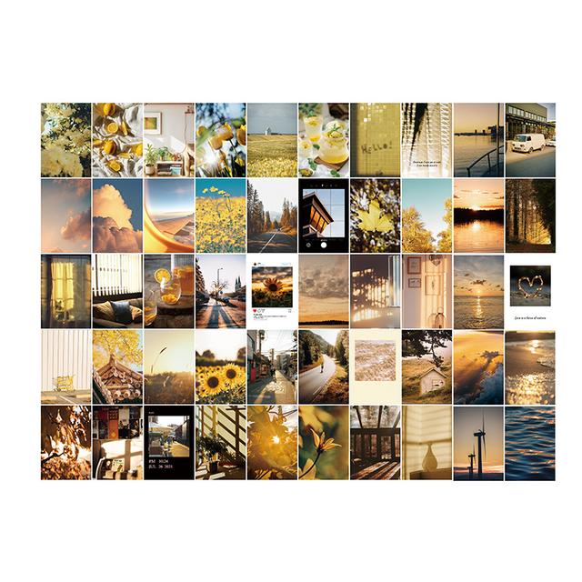TEMU 50 Sheets Vintage Paper Sticker Book Diy Diary Planner Decoration Scenery Ins Sticker Album Phone Scrapbooking Kawaii Stationery