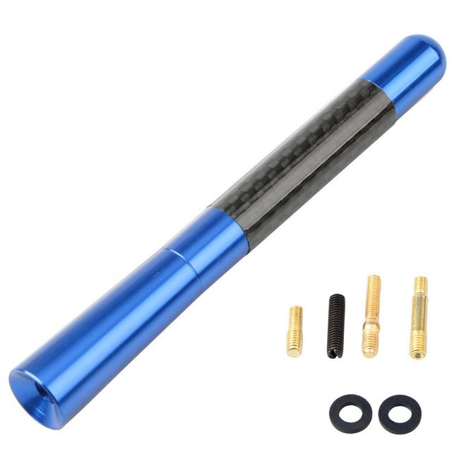TEMU 12cm Carbon Fiber Short Radio Antenna Suitable For Ford Focus Peugeot And Other Car Antenna Car Styling