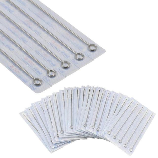 TEMU JellyfishPro Tattoo 100 Stück Sortierte Tattoo-Nadeln - Runde Liner, Runde , RM/CM Nadel #12 Standardgröße Nadeln