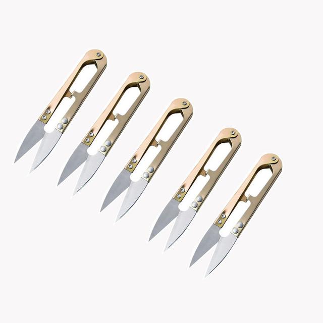 TEMU 1/3/5pcs Pocket Fishing Scissors With U-shaped Spring For Removal