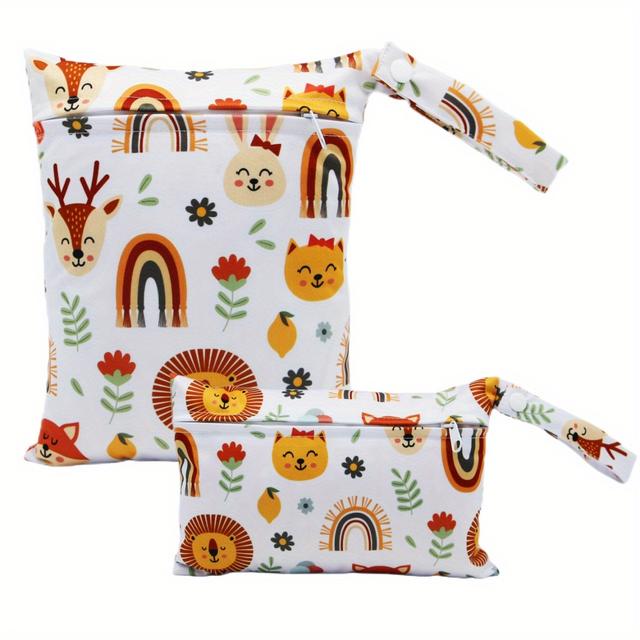 TEMU 2pcs Print Small Wet Bag Set Christmas