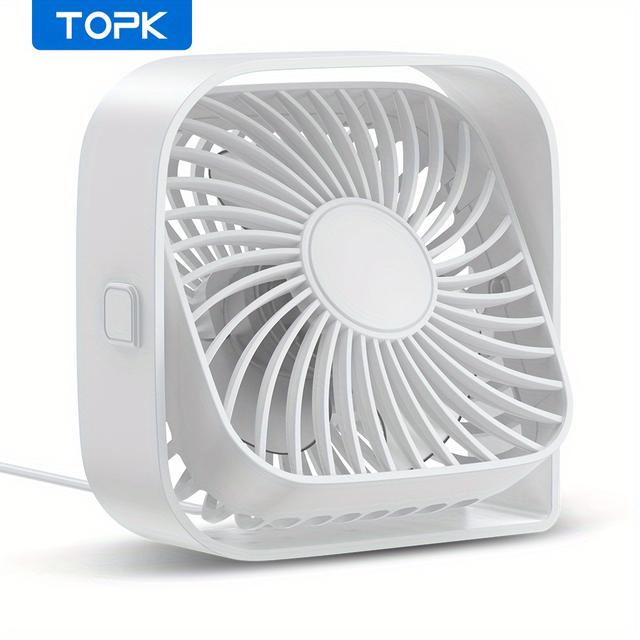TEMU Stay Cool & Comfortable Anywhere: Portable Usb Desk Fan With 3 & 360° Silent Operation