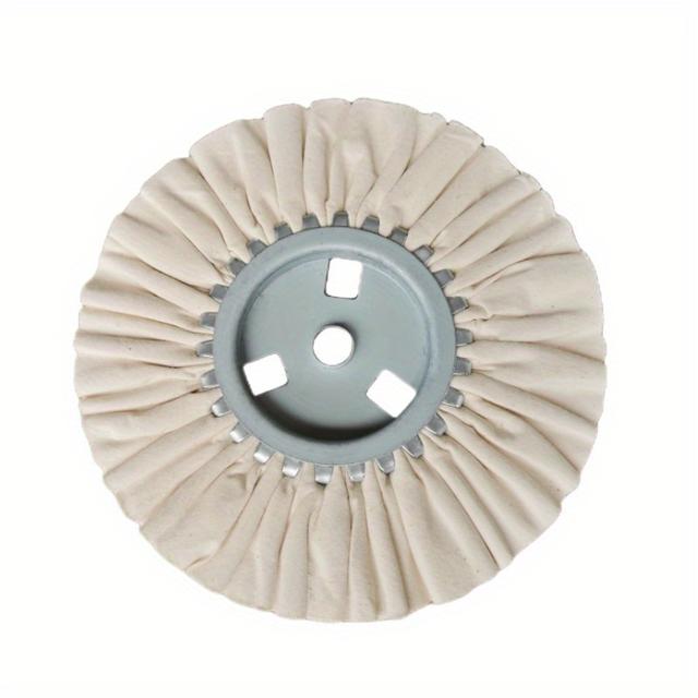 TEMU 8" White Cloth Polished Wind Wheel White Airway Buffing Wheel Fine Polishing