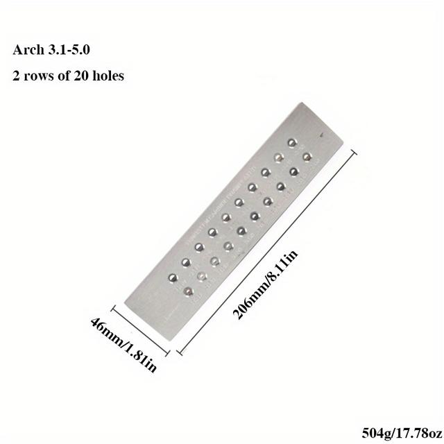 TEMU Alloy Wire Drawplate Round Semi-circular Metal Wire Drawing Board Portable Wire Drawplate Durable Round Wire Drawing Board Carbide Steel Jewelry Equipment Tools