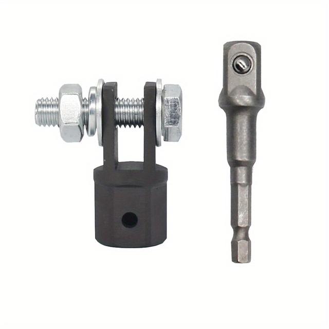 TEMU Scissor Jack Socket 1/2 Inch Chrome Vanadium Steel Adapter Steel Ball Joint Impact Wrench Tool