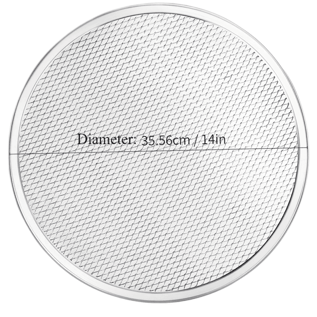 TEMU Restaurant-grade Seamless Aluminum Pizza Baking Screen Seamless/ Non Stick Mesh Net Baking Tray Cookware Kitchen Tool For Oven, Bbq Filter Screen