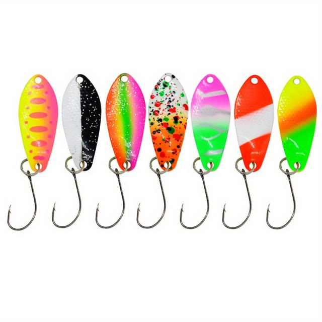 TEMU 7pcs Spoon Sequins Baits: With This Fishing Lure For Freshwater & Saltwater!