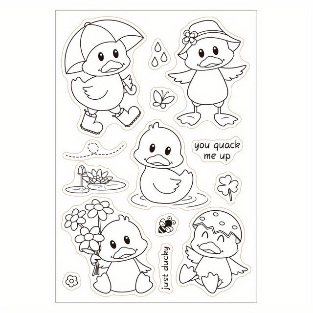 TEMU 1 Blatt Glücklicher Geburtstag Thema Klare Stempel Geburtstagskuchen Ballon Geschenk Silikonklarstempel Siegel für