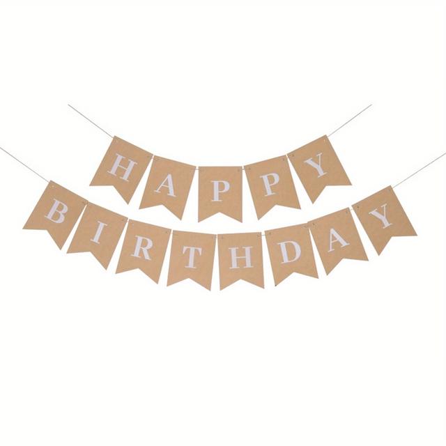 TEMU Алфавіт Морі З Днем Народження Риб'ячий Хвіст Витягнути Прапор - Набір з 10 - Паперова для декору на День , атмосферного оформлення, вечірки, дому та кімнати