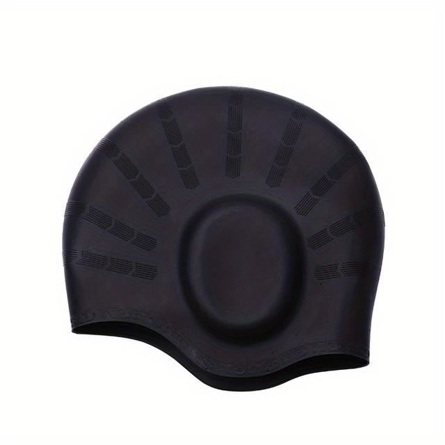 TEMU An Adult Silicone Swim Cap, Elastic And Comfortable Swimming Gear