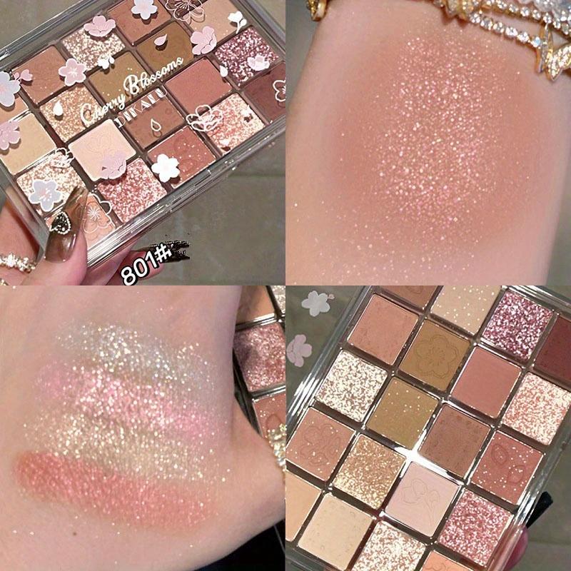 TEMU 20-color Eyeshadow Palette, Highlighter & Shimmer Earth Color Tone, Eye Contouring & Brightening Eyeshadow Powder, Long Lasting Smudge Proof Not Fall Out Cosmetics