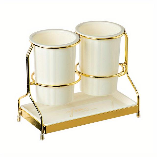 TEMU & Plastic Cutlery Holder, Wall-mounted Kitchen Utensil Caddy, Non-food Contact, Modern Drainage Storage Rack For Knives, Forks, Spoons, Chopsticks Basket