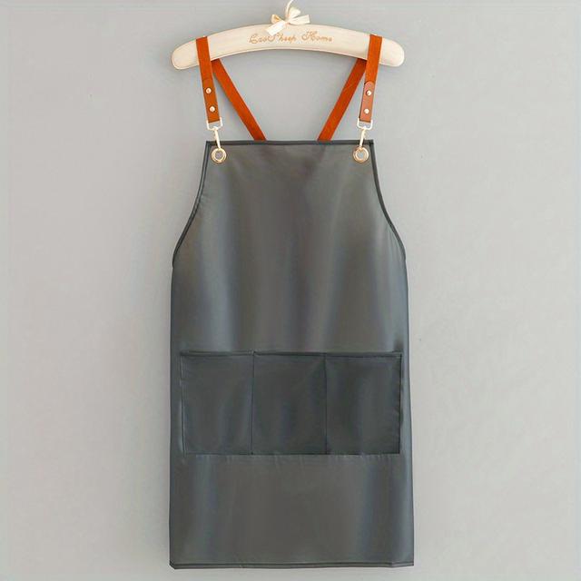 TEMU TPU-Schürze, transparent, waschfrei, pflegeleicht, für Männer Frauen, für Kochen in der heimischen Küche, Catering, Meeresfrüchte, Arbeit, , Kaffee, Arbeitskleidung mit verstellbaren Trägern