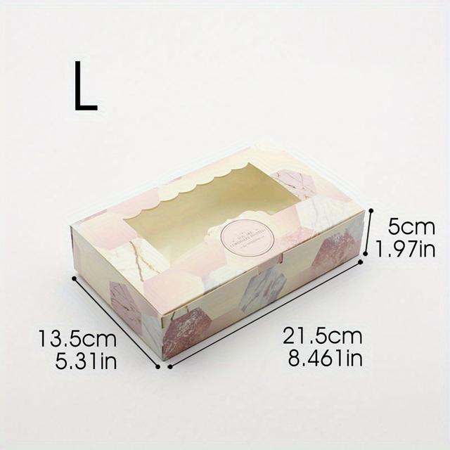 TEMU 5pcs, Stylish Marble Pattern Gift Box For Weddings, Parties, And More - Packaging Candy, Chocolates, And Party Favors, Halloween