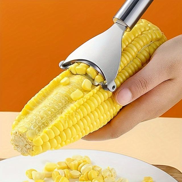 TEMU Stainless Steel Corn Peeler, Corn Kitchen Small Tool, Peeling Knife, Corn Separator, 1pc