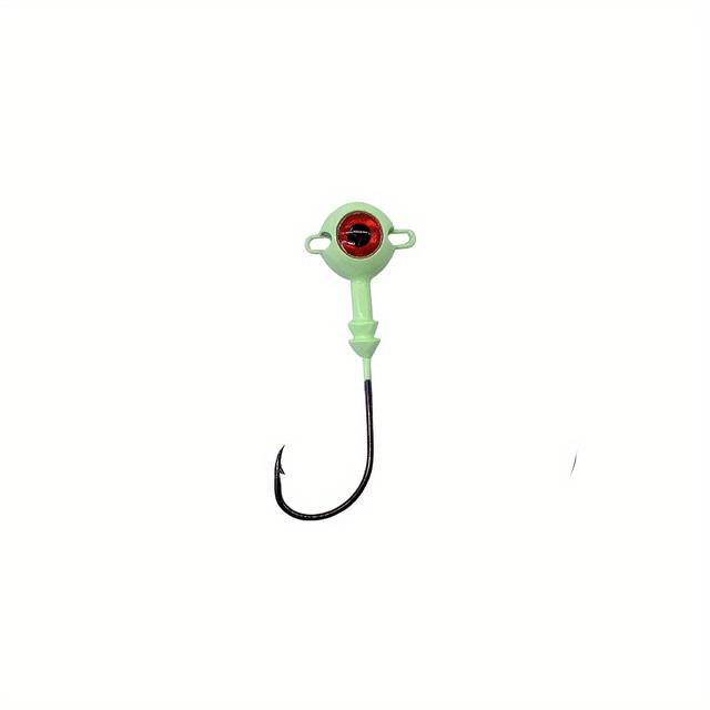 TEMU Set Of 5 Football-shaped Jig Head Hooks, Suitable For Catching , Crappie, Trout, And Panfish.